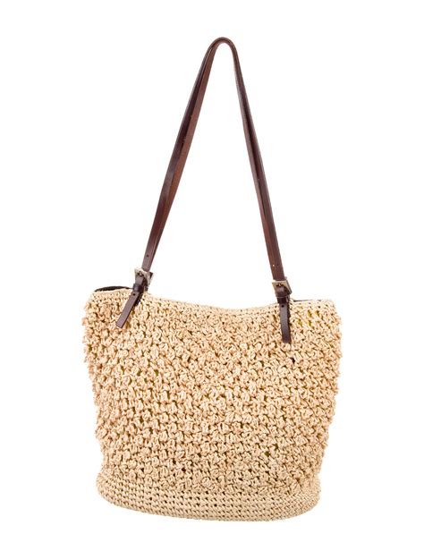 fendi bag straw|Fendi straw bucket bag.